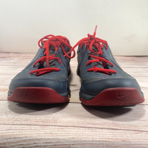 Nike Mens 11.5 Flex Show Gray Red Running Shoes (2014) 610226-018 - Picture 3 of 12